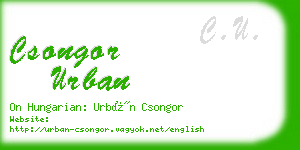 csongor urban business card